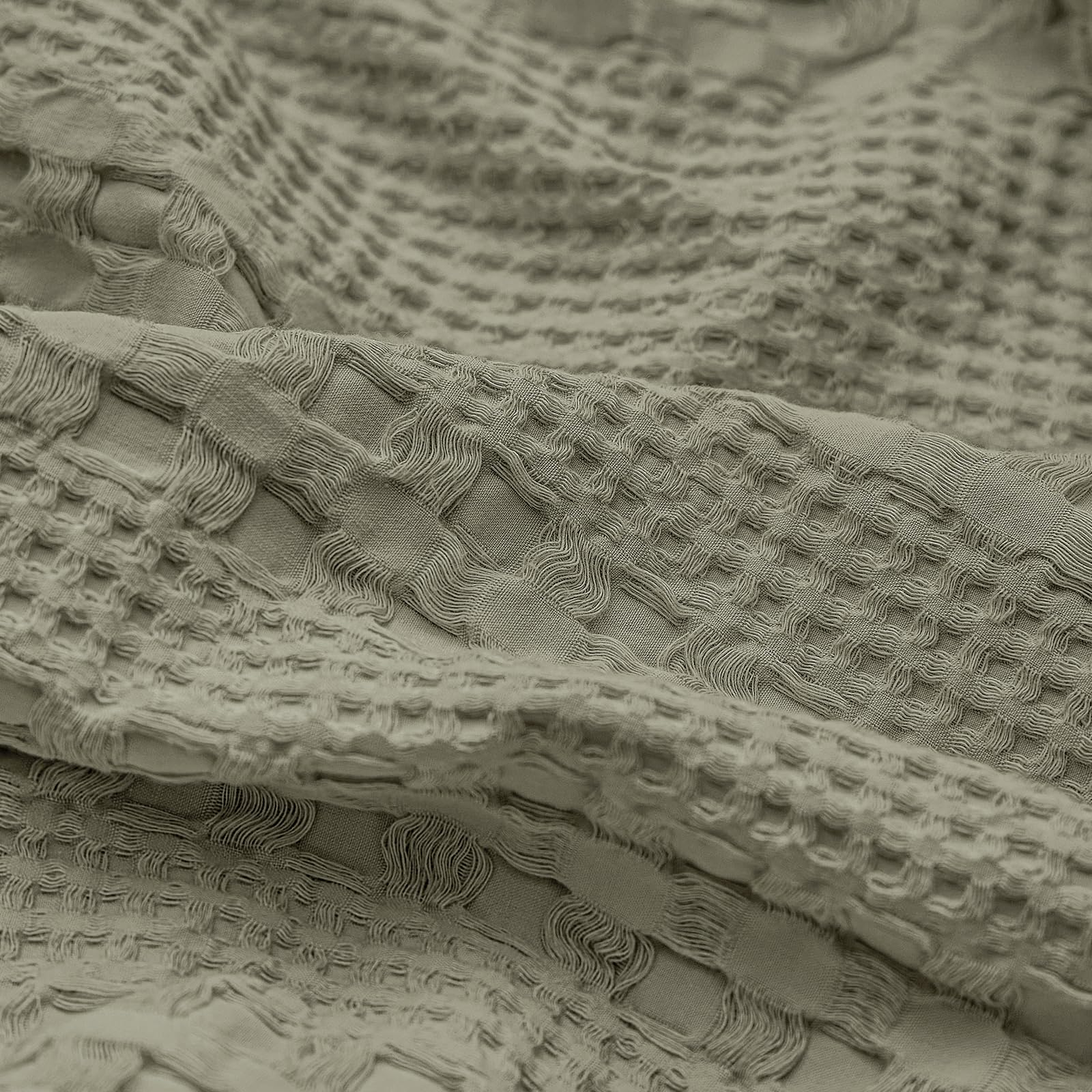 PHF cotton waffle texture close-up highlights luxurious weight