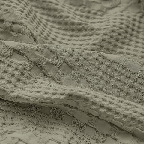 PHF cotton waffle texture close-up highlights luxurious weight
