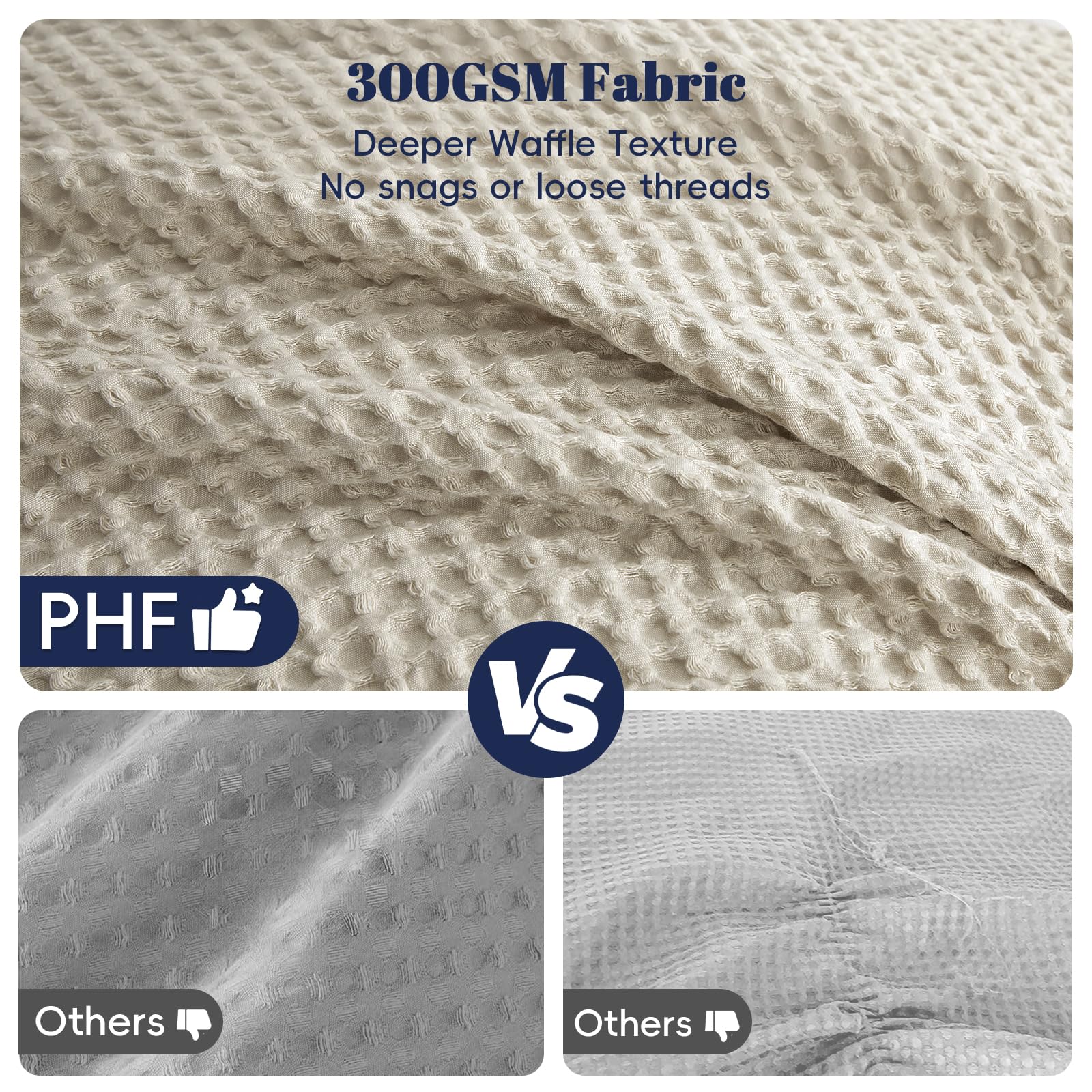 PHF Durable quilting detail ensures secure fill after wash