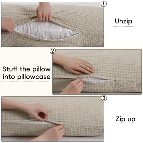 PHF machine-washable pillowcase for simple care and long-lasting use.