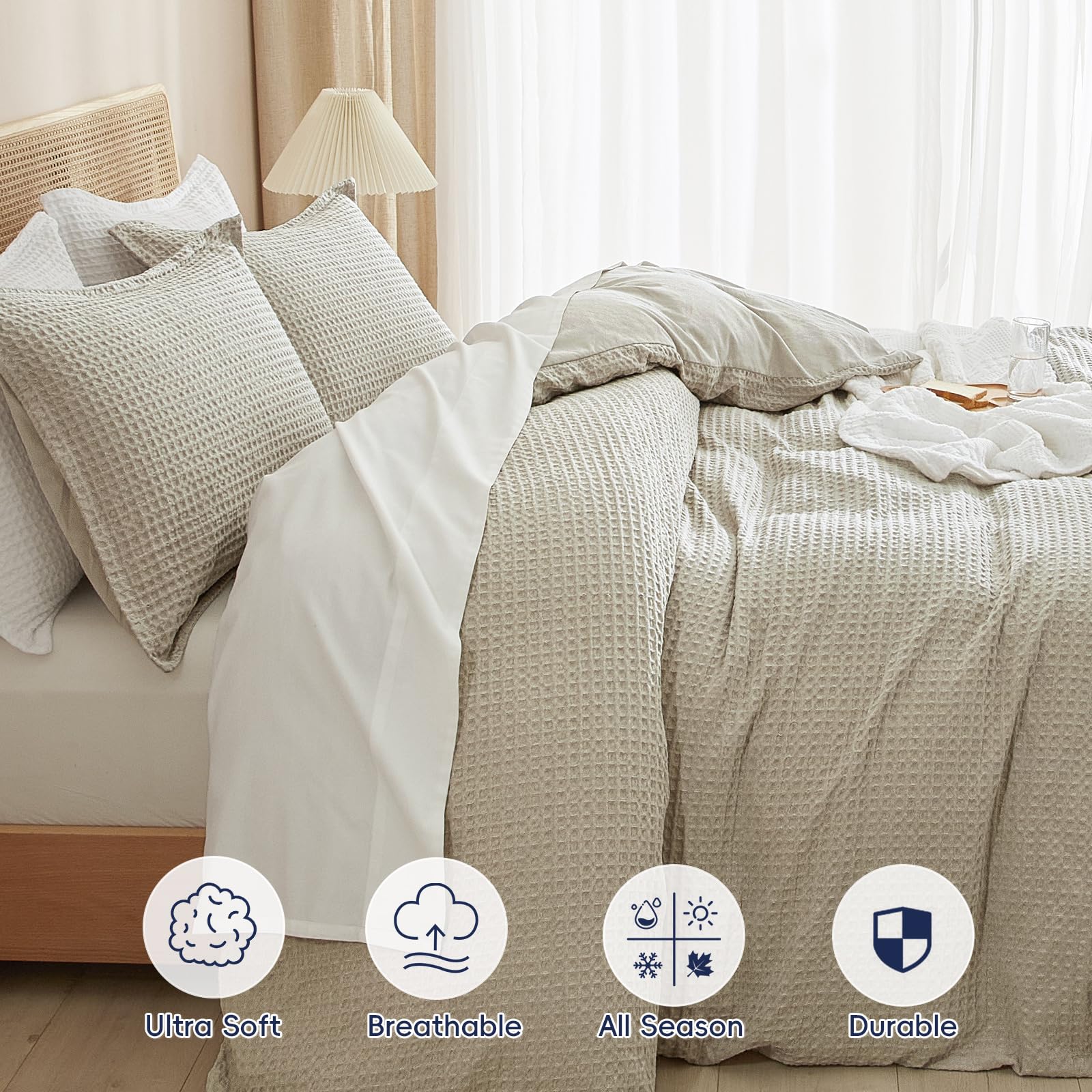 PHF 3-piece set includes two pillow shams for look