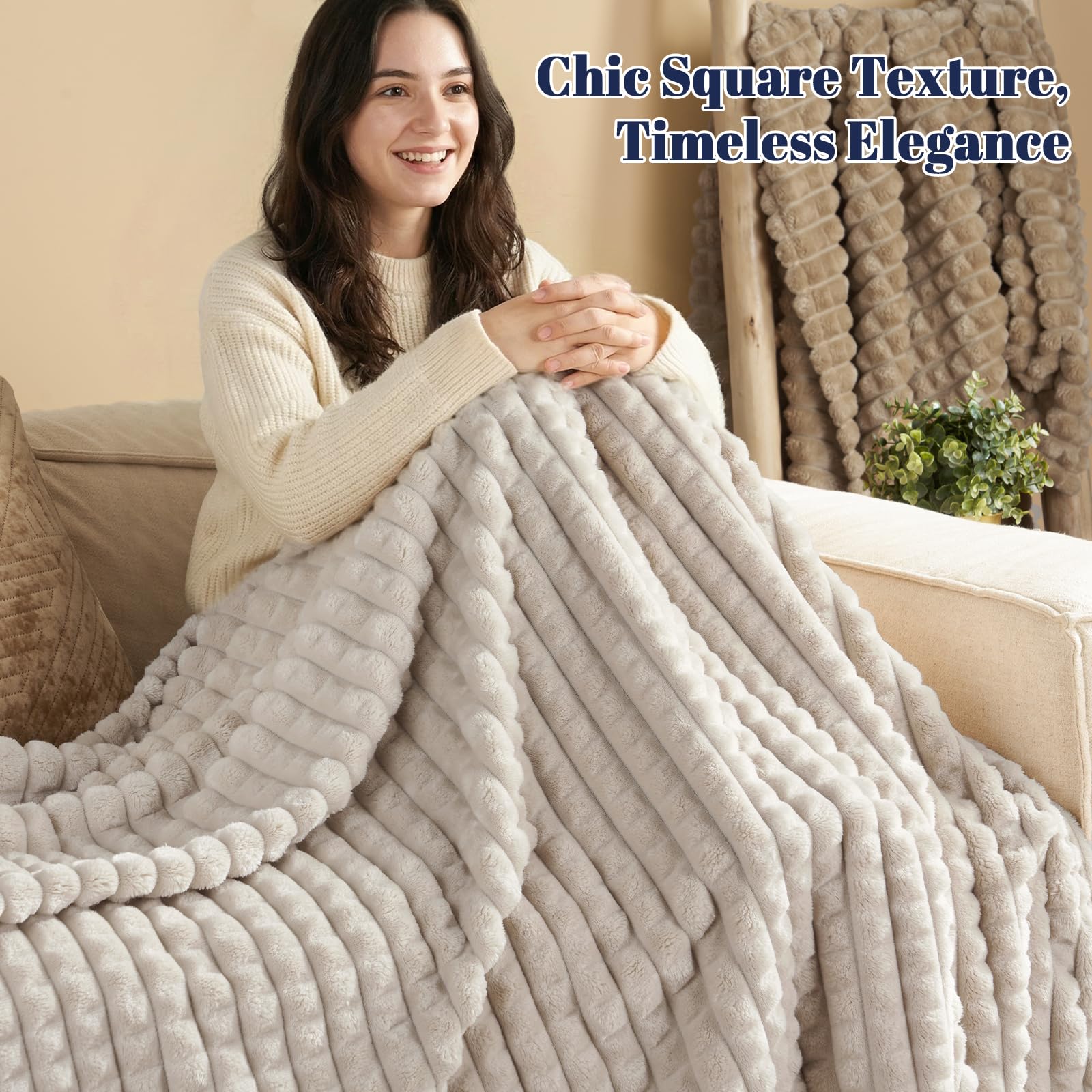 PHF shed-free 380GSM fleece close-up emphasizes dense softness