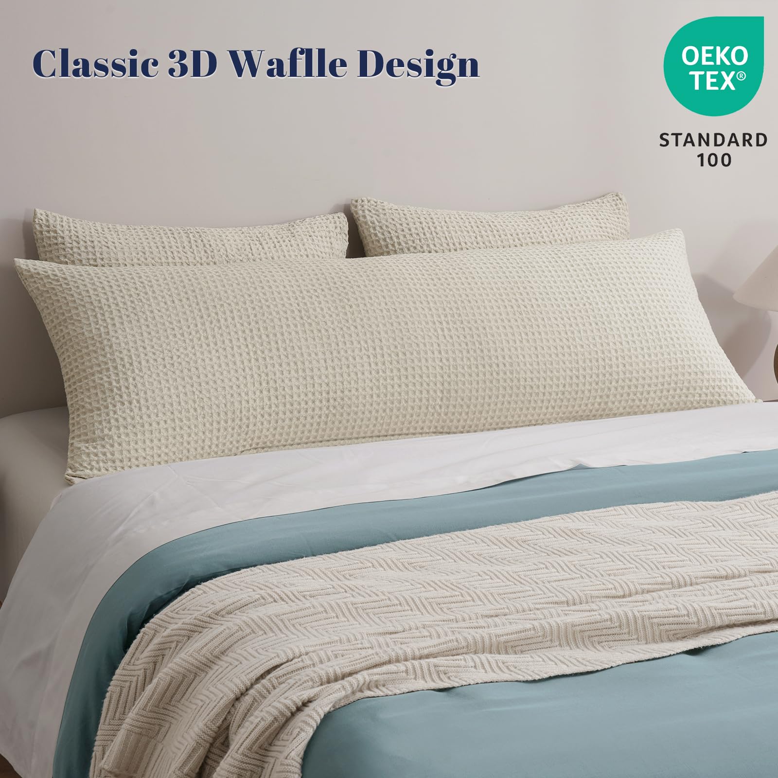 PHF waffle-weave close-up shows luxurious, breathable texture.