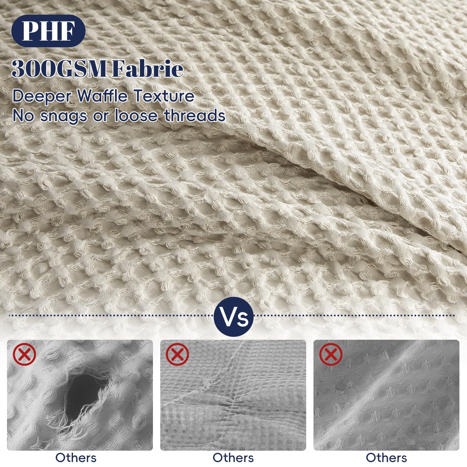 PHF duvet cover demonstrates snag-free weave for durable daily use
