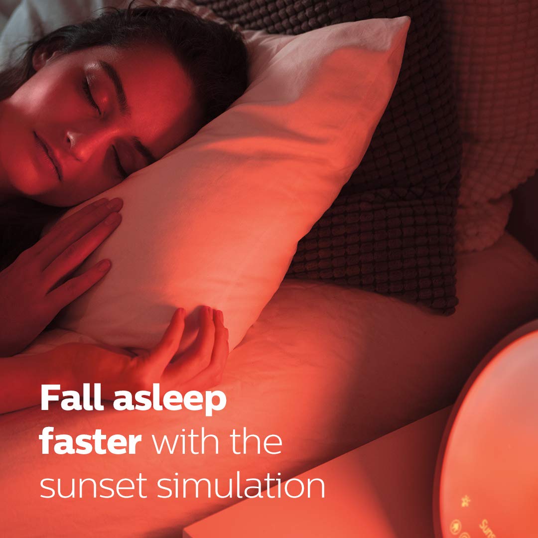 FM radio option on Philips SmartSleep Wake-Up Light for evening listening