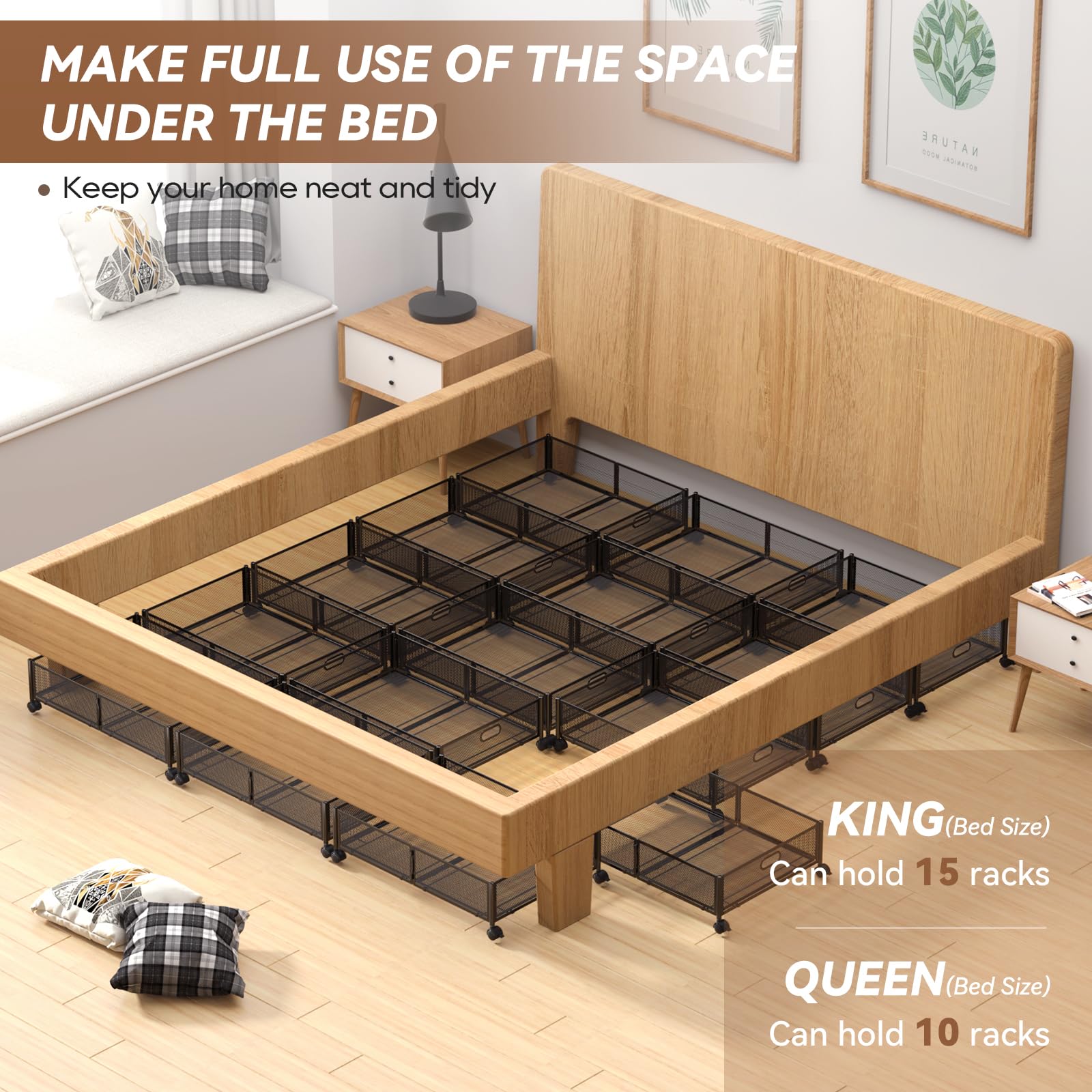 PHINOX 2 pack provides versatile storage for clothes, shoes, and blankets.