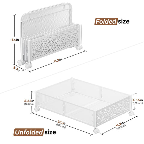 PHINOX rolling wheels drawer for easy access and dust protection