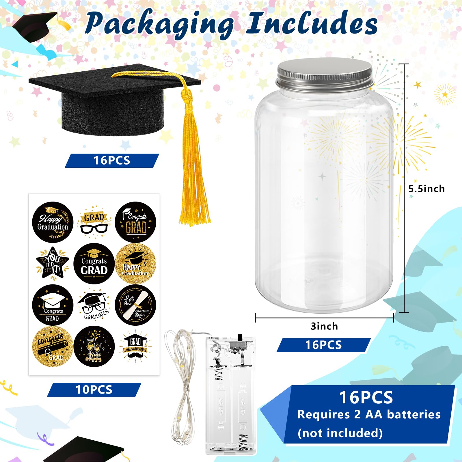 Phoncoo mason jar centerpiece with cap adds elegant table charm
