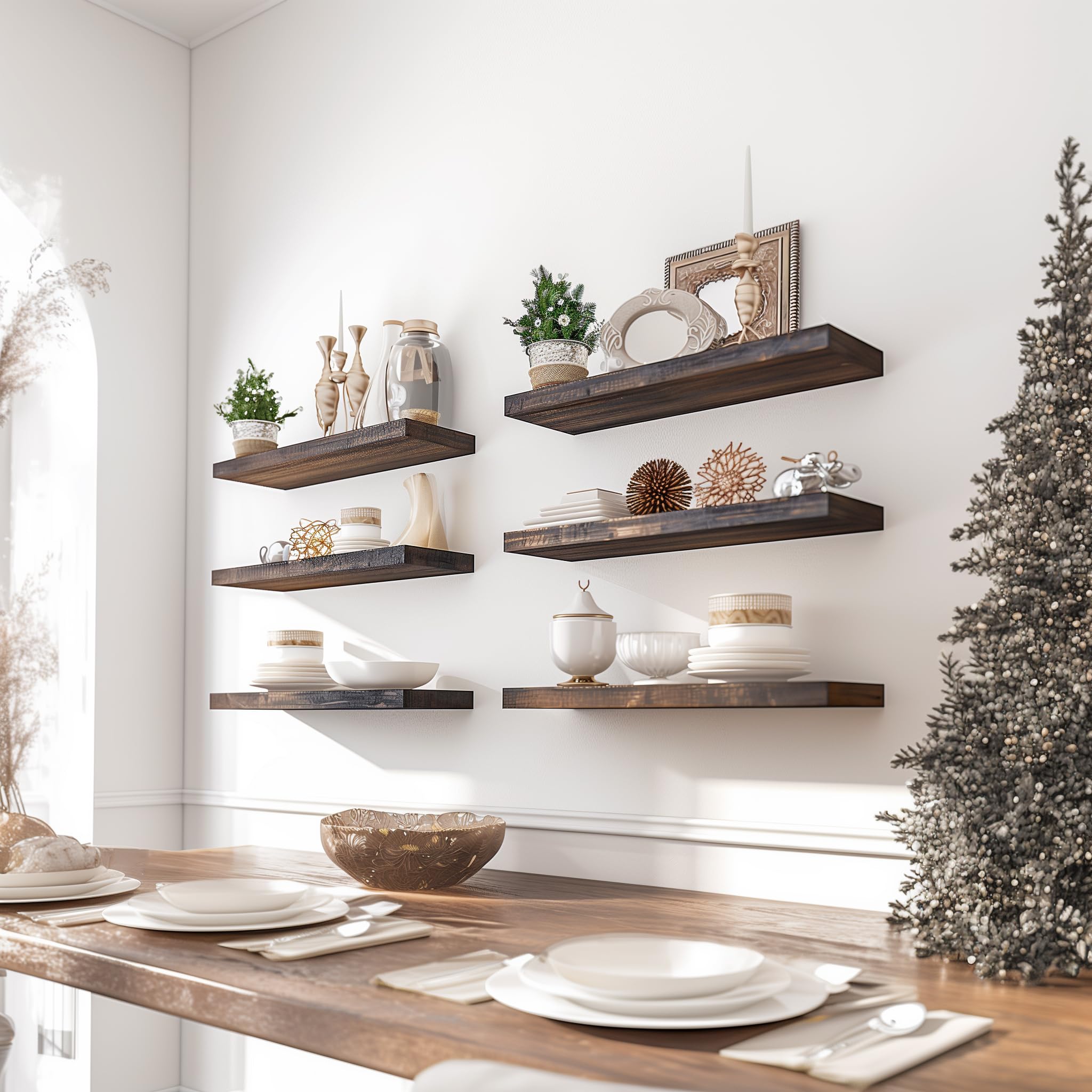 PHPH shelves for bedroom, living room, kitchen, or bathroom decor.