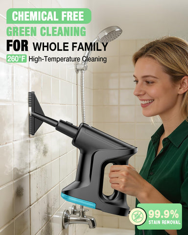 Phueut ergonomic handle reduces wrist strain during cleaning tasks.