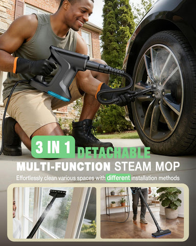 Phueut detachable handheld mode for quick spot cleaning.