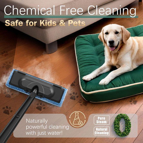 Phueut steam cleaner 1.5L tank enables longer cleaning sessions without refills