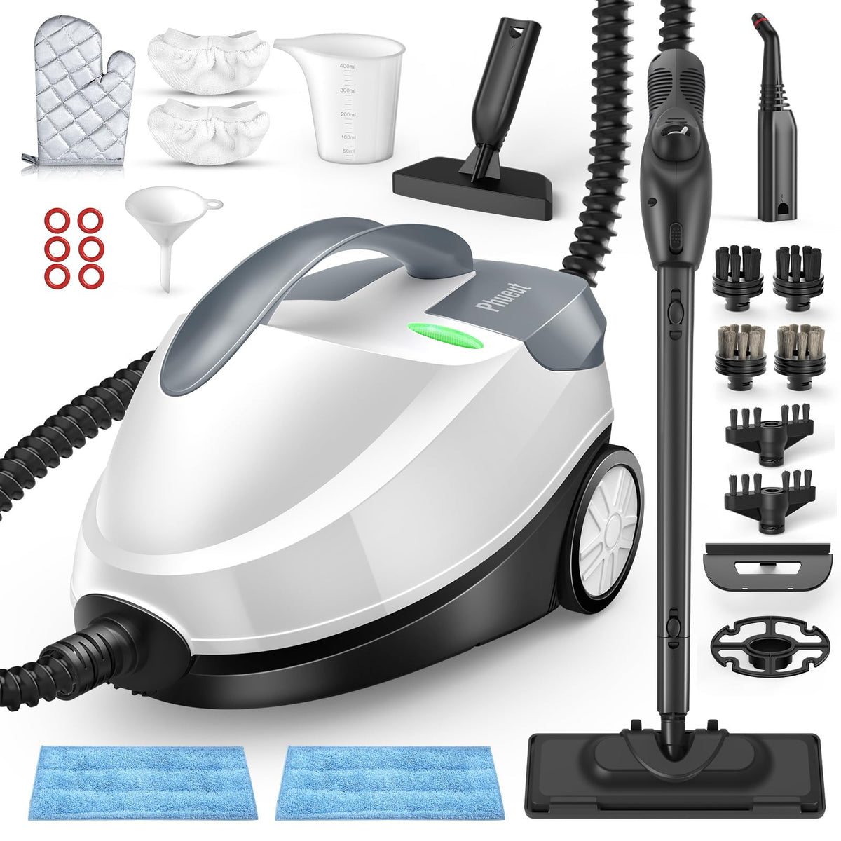 Phueut steam cleaner compact design for easy storage and quick tasks