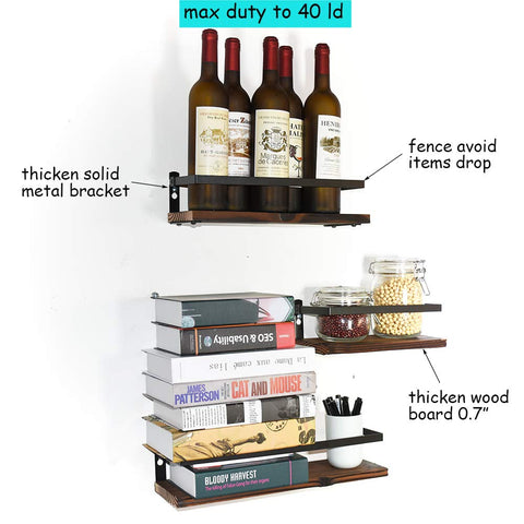PHUNAYA bedroom decor on wall shelf highlights warm natural wood.