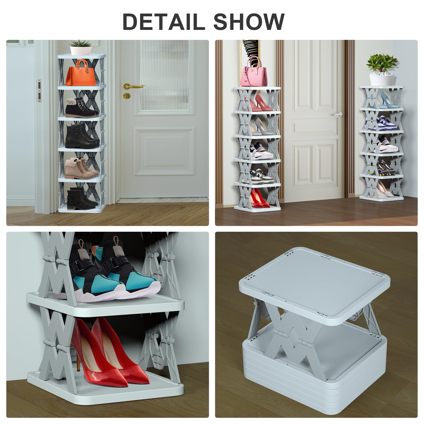 PHUNIGEEFT entryway organizer keeps shoes within reach near the door.