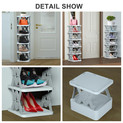 PHUNIGEEFT entryway organizer keeps shoes within reach near the door.