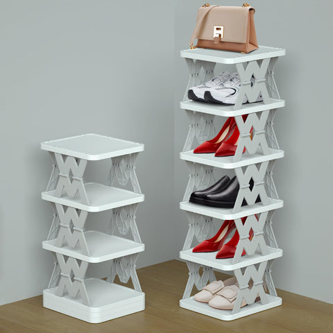 PHUNIGEEFT white slim-design frame saves space and blends with interiors.