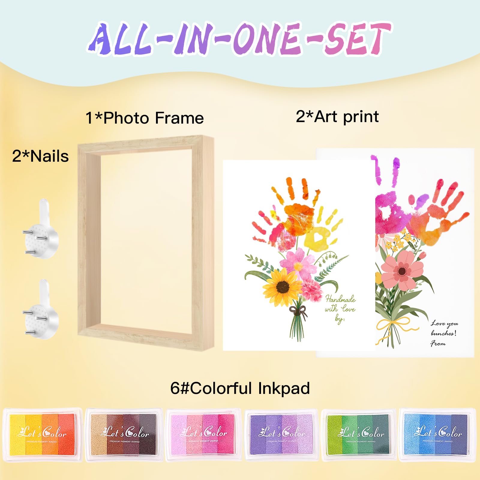 Physkoa handprint flower art style a highlights a vibrant toddler print option