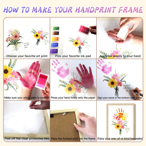 Physkoa handprint flower art style b presents a second bouquet choice