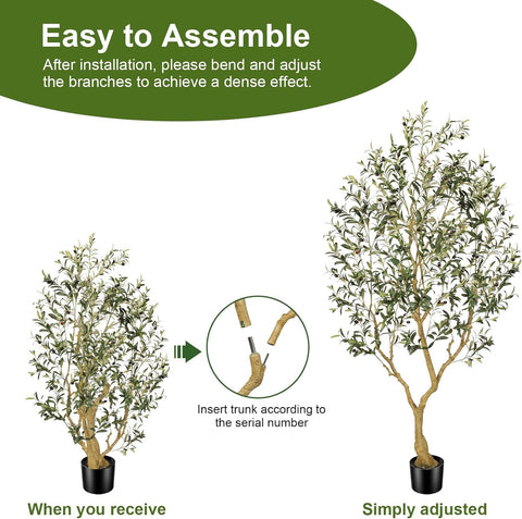 PHYTREE weighted cement pot provides stability for placement anywhere.