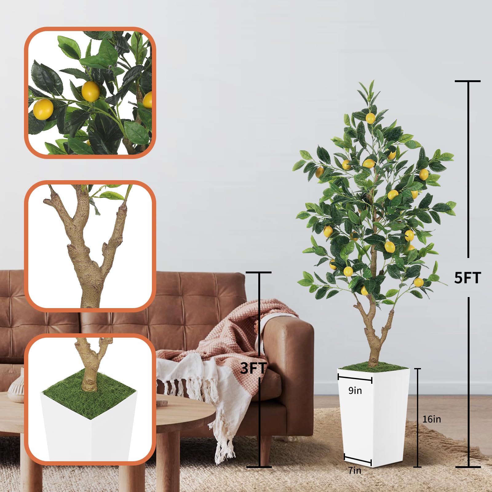 PHYTREE silk leaves texture highlights lifelike foliage and durability.