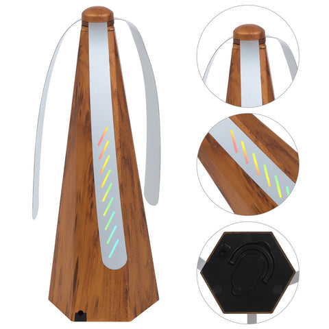 PIAOPIAONIU wood grain table fan close-up highlights natural look