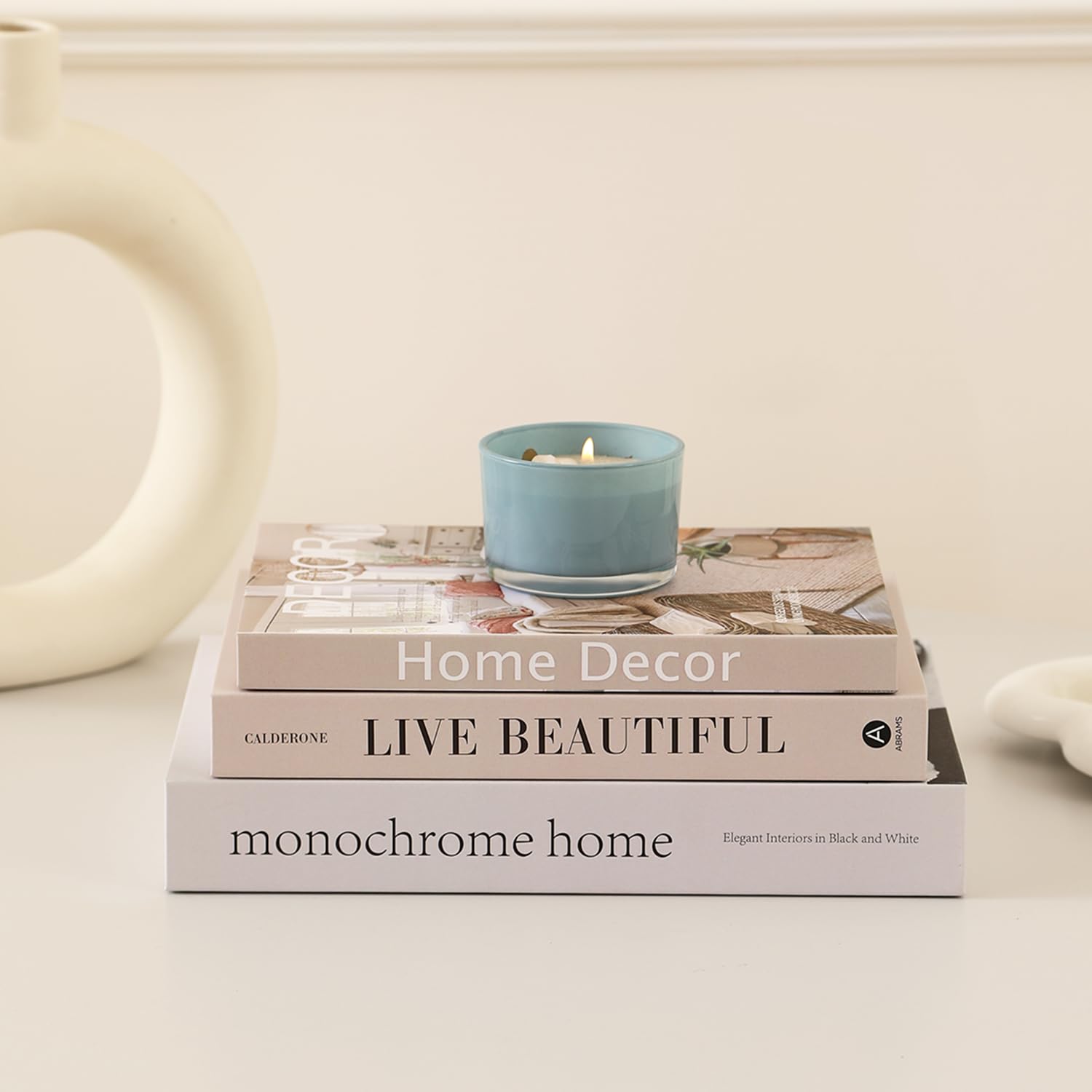 Picapspr decorative books set medium highlighting hollow storage for remotes and keepsakes