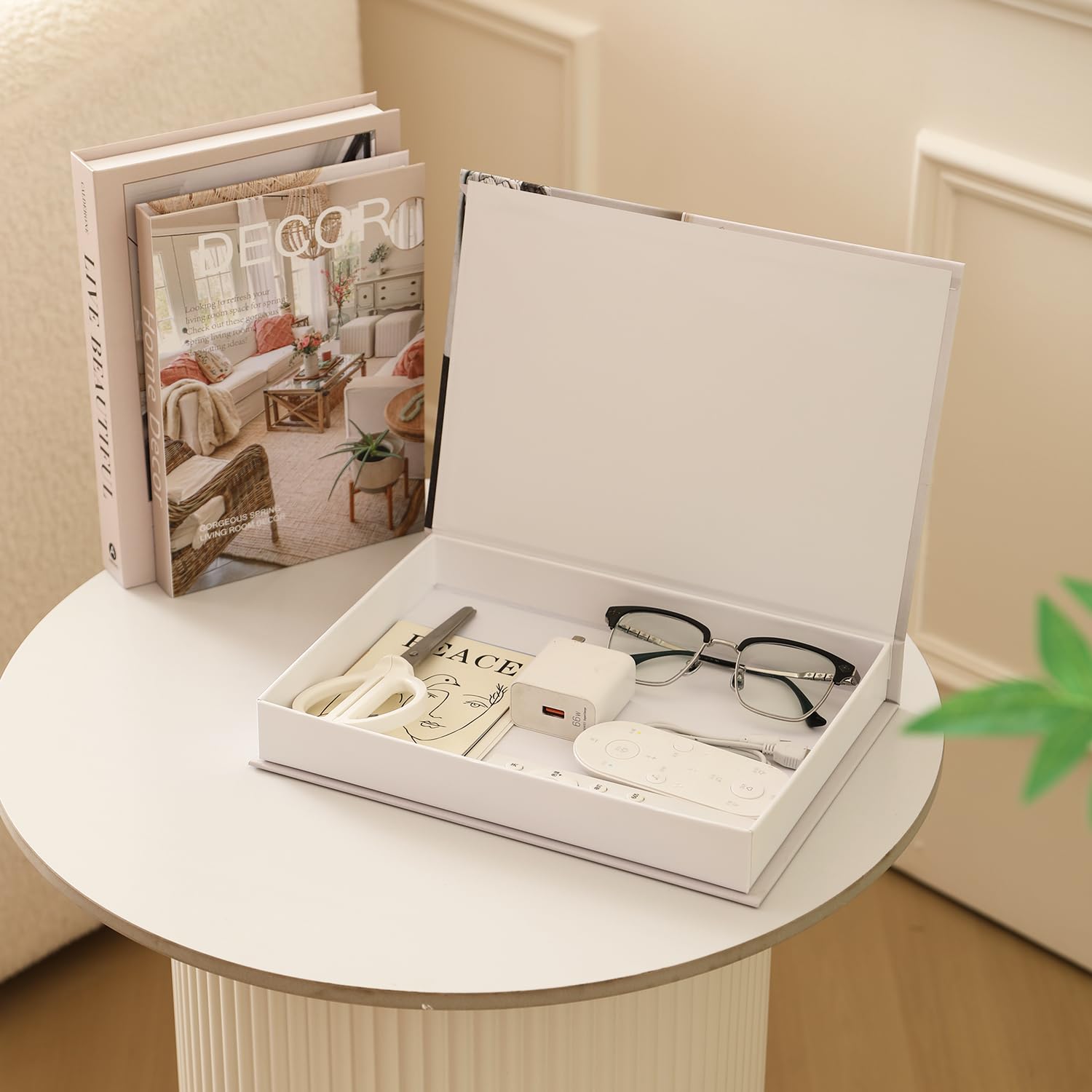 Picapspr decorative books set small offering compact display on shelves or mantels