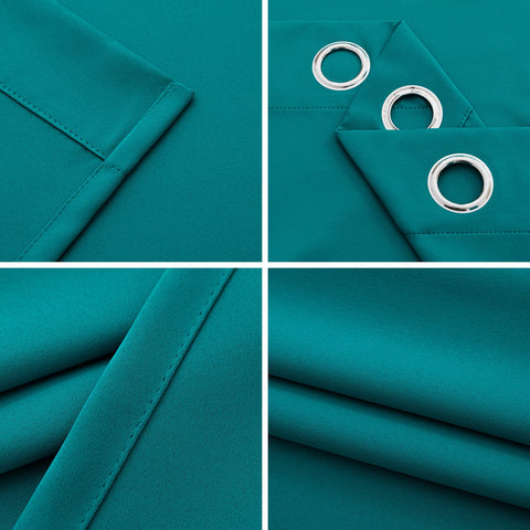 Bright daylight is blocked by Pickluc curtains for comfortable, restful evenings.