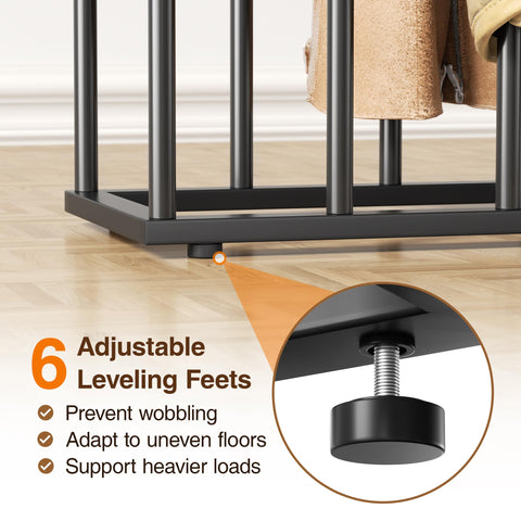 Pickpiff black metal boot rack with modern industrial design in entryway.