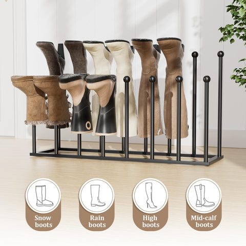 Pickpiff boot rack space-saving design fits narrow entryways and closets.