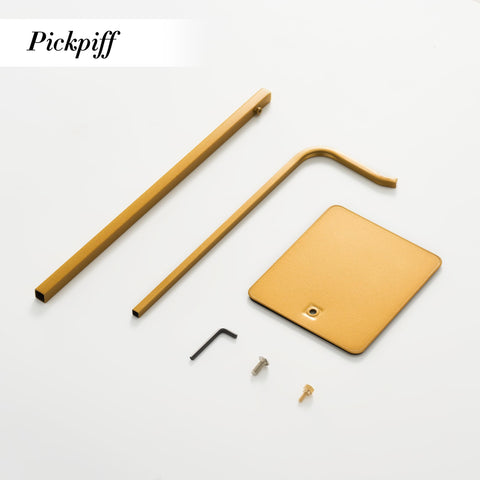 Pickpiff easy-assembly display stand ships with clear instructions.