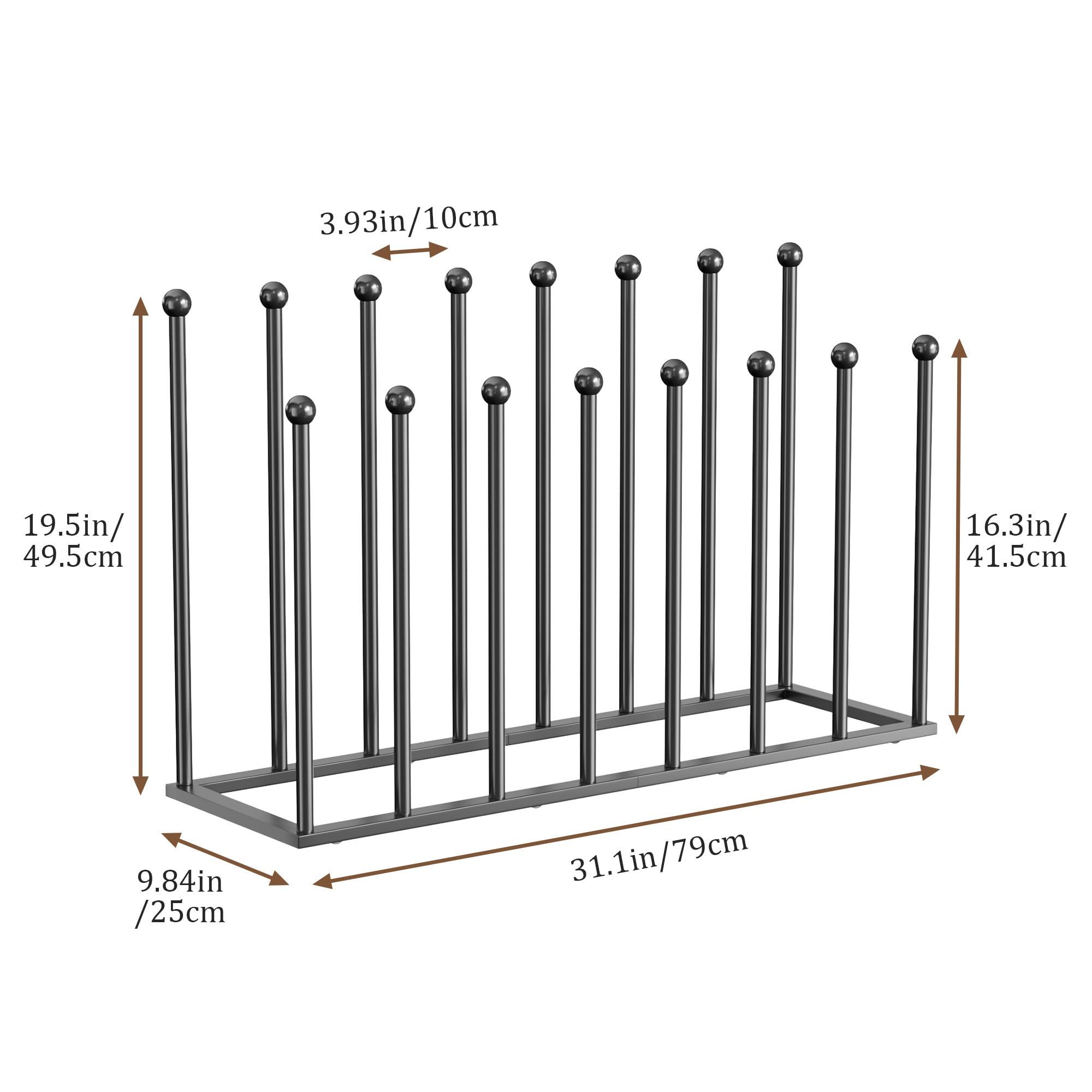 Pickpiff space-saving footprint fits entryways or dorm closets.