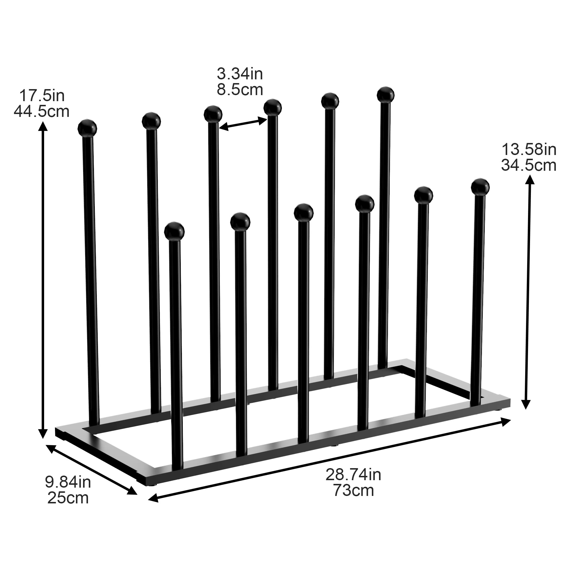 Pickpiff spacesaving-dimensions fit neatly in hallways, closets, and entryways.