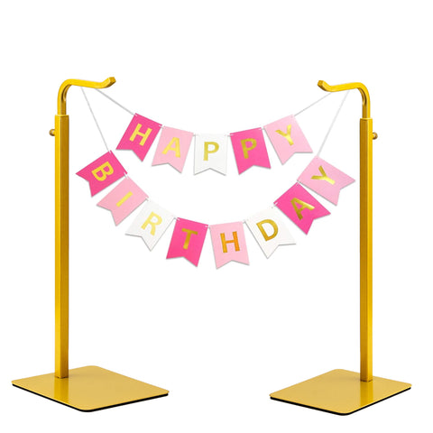 Pickpiff two-pack purse holder in gold, showcasing bags with sturdy vertical support.