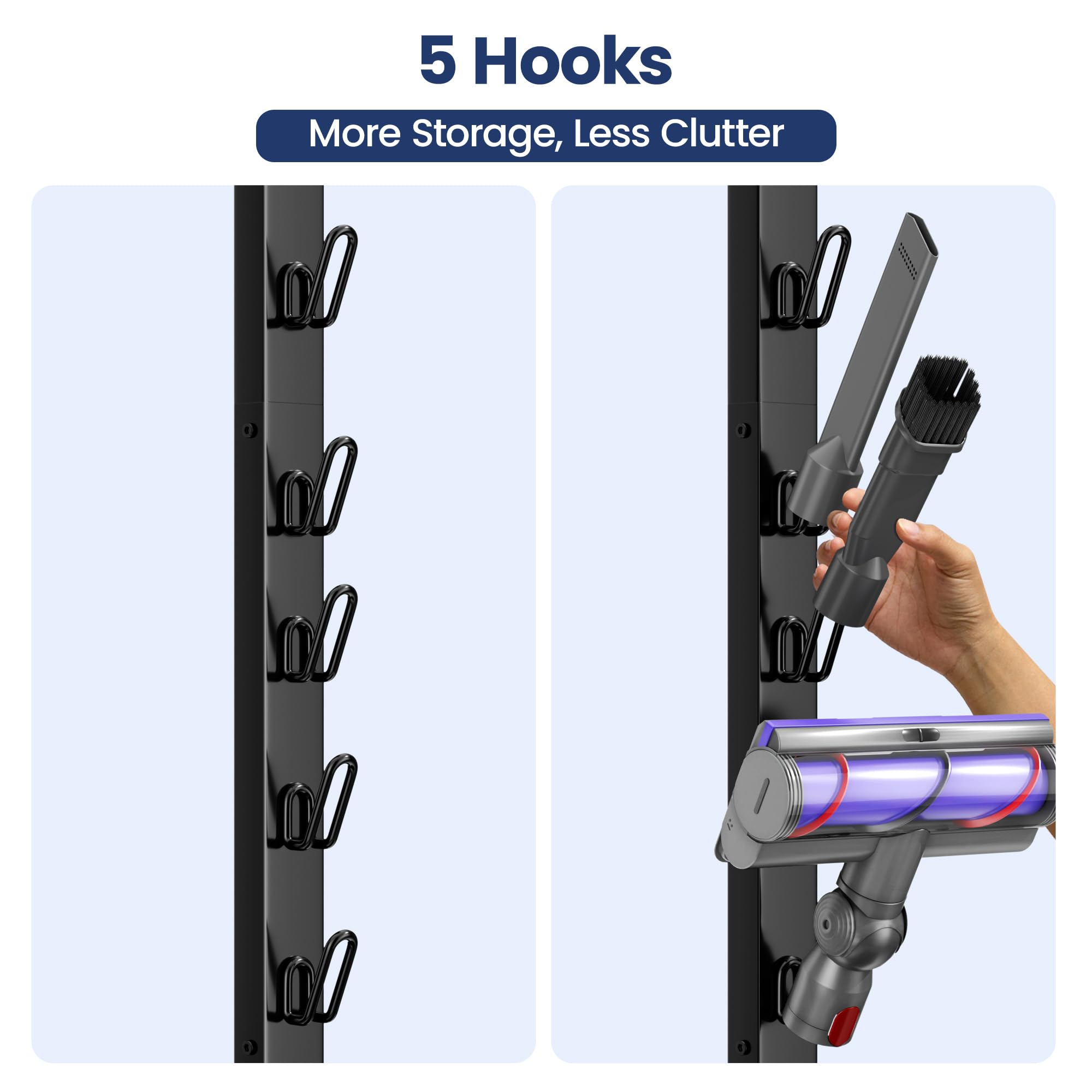 Pickpiff space saving design helps keep closets organized.