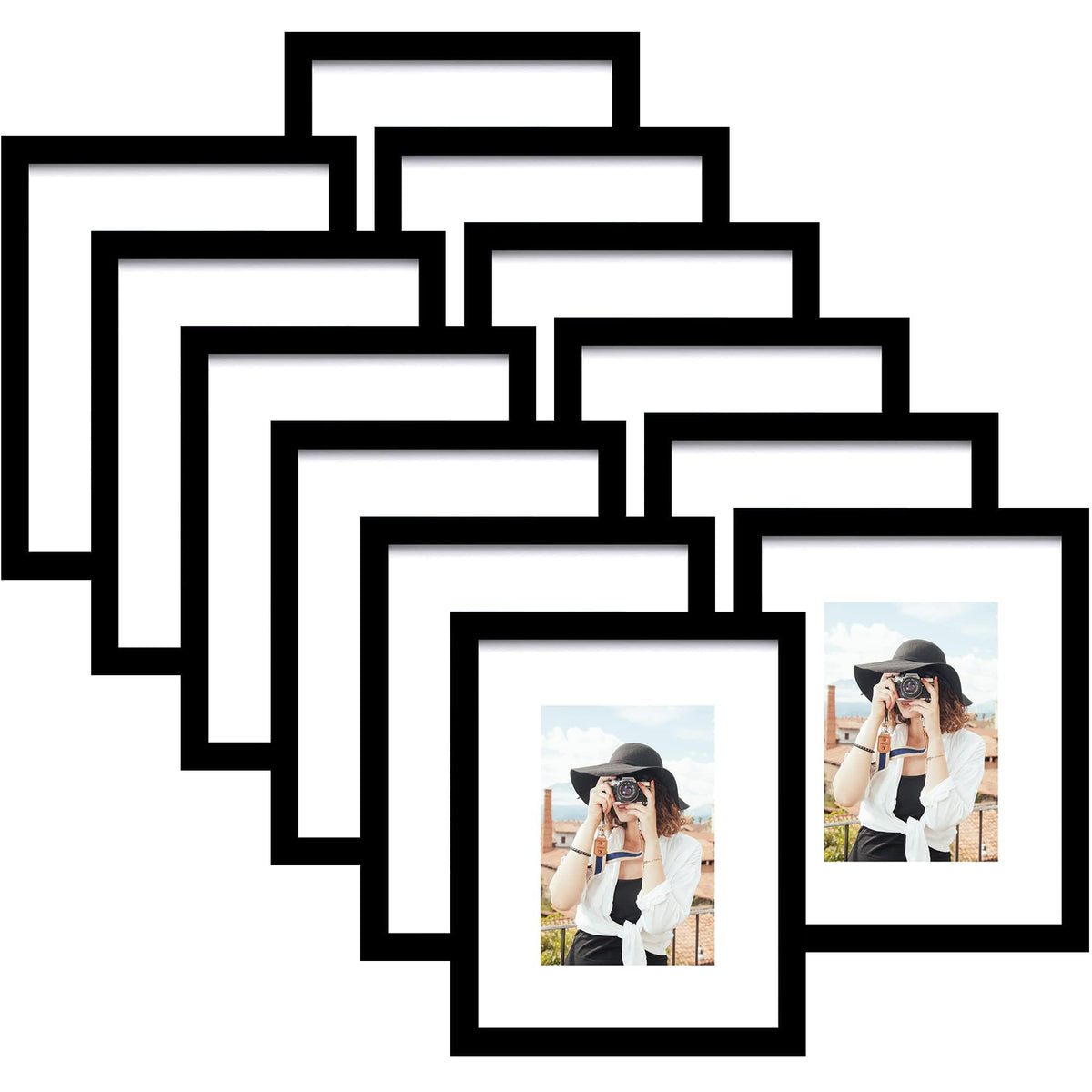 Picrit 11x14 frame set front view, durable MDF for gallery walls.