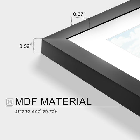 Picrit 11x17 no-mat frame offers clean edge-to-edge presentation.