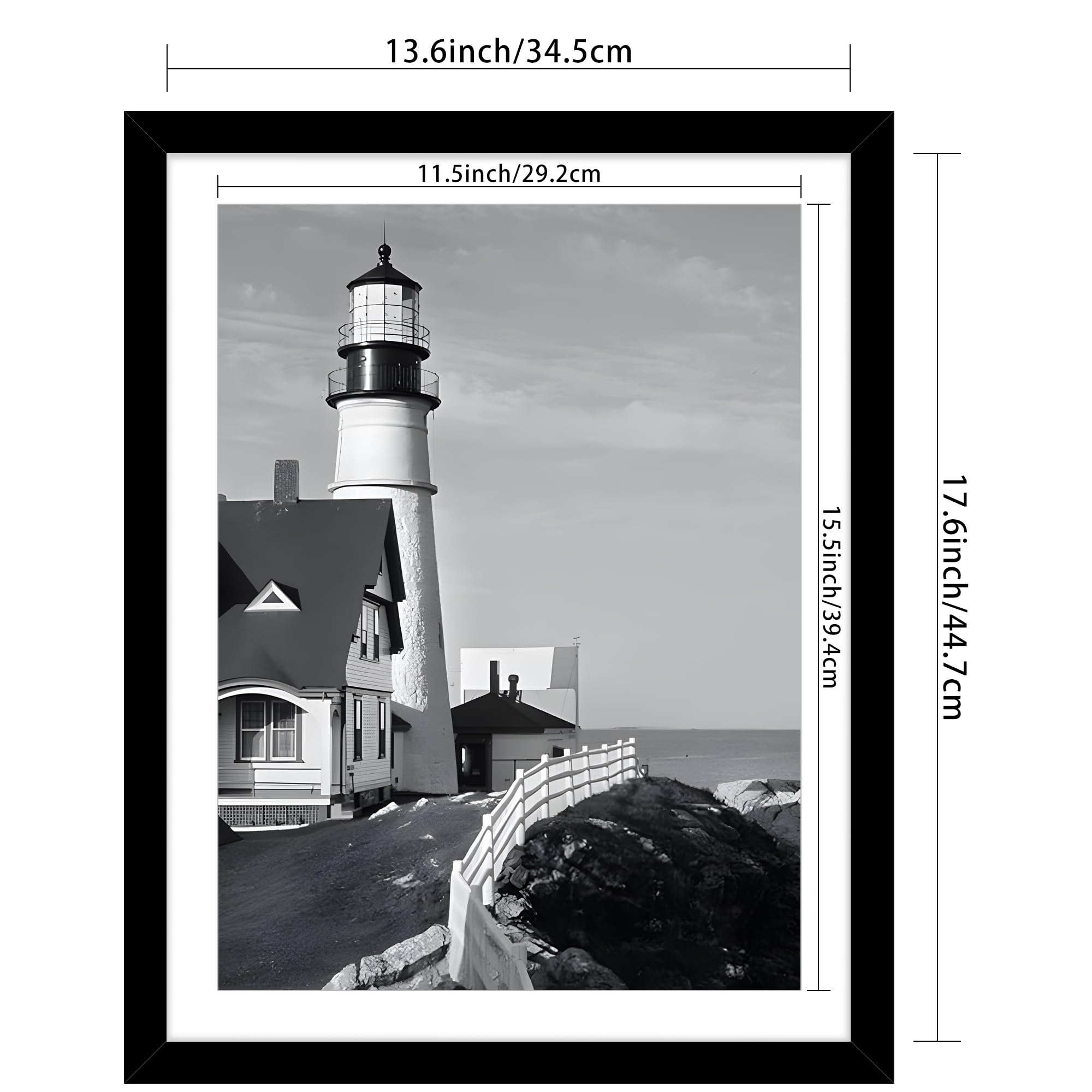 Picrit 12x16 frame with mat offering adjustable fitting for smaller prints.