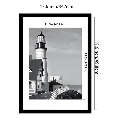 Picrit black MDF 14x20 frame adds a modern look to any wall