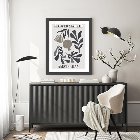 Picrit 22x28 frame wood detail highlights premium MDF wood and refined black craftsmanship.