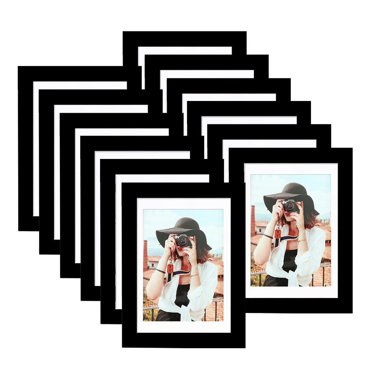 Picrit 5x7 frame set 12 front view for wall or table display.