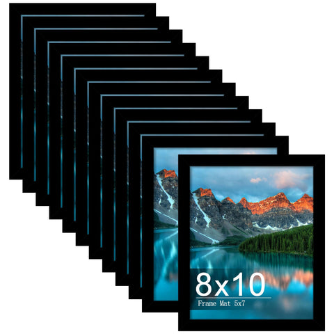 Picrit 8x10 black frame front view, sturdy and sleek.