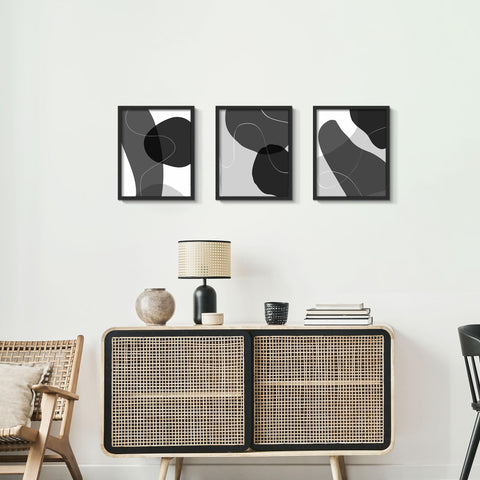 Picrit 8x10 frame side view highlighting slim engineered wood profile.