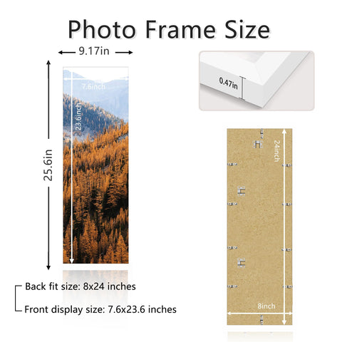 Picrit 8x24 frame panel closeup with HD clear panel