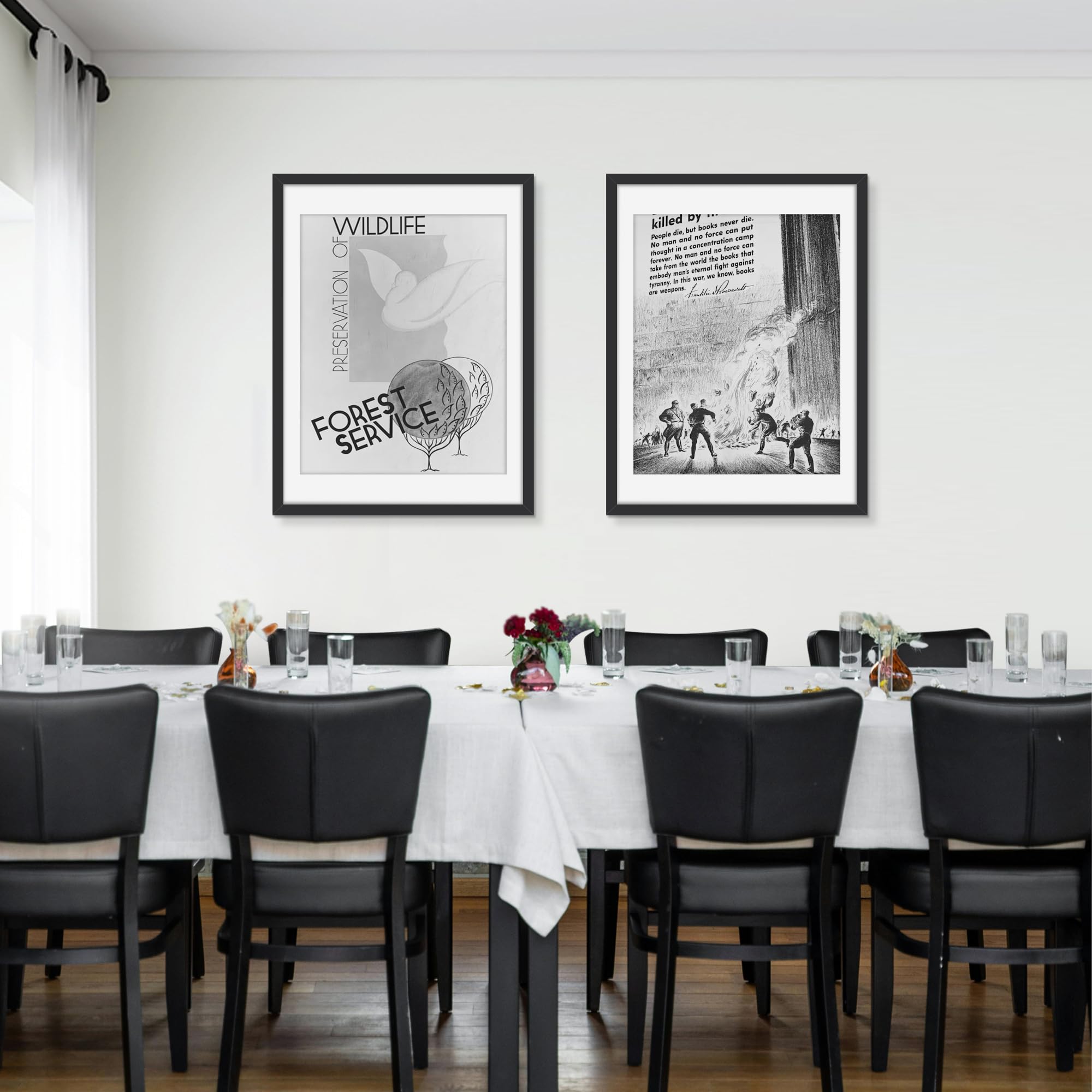 Picrit durable black finish complements modern home decor.