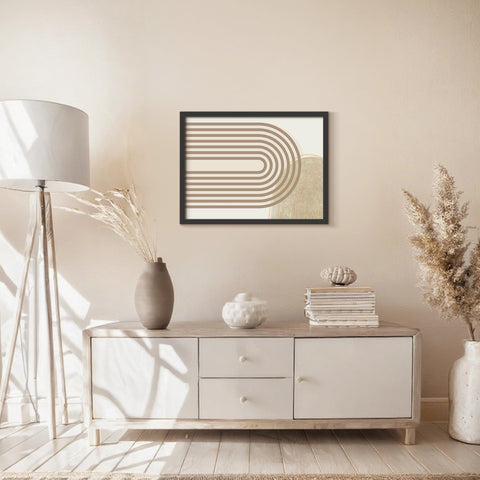 Picrit frame ships with pre-mounted hanging hardware for easy setup