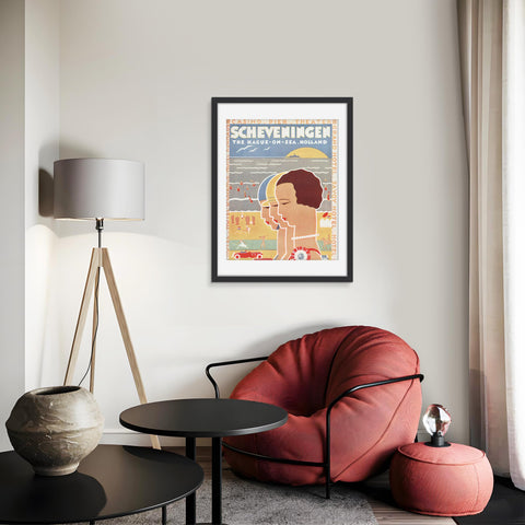 Picrit premium MDF wood frame with black finish for elegance.