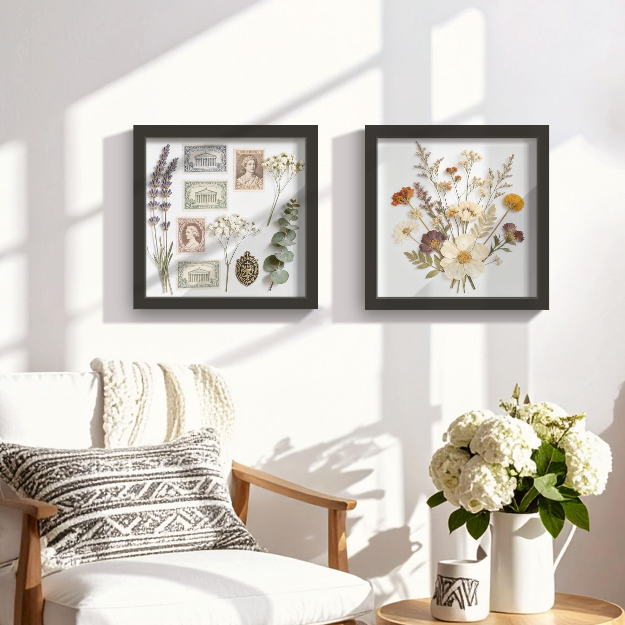 Picrit Shadow Box Frame 12x12 ready for DIY memories and keepsakes.