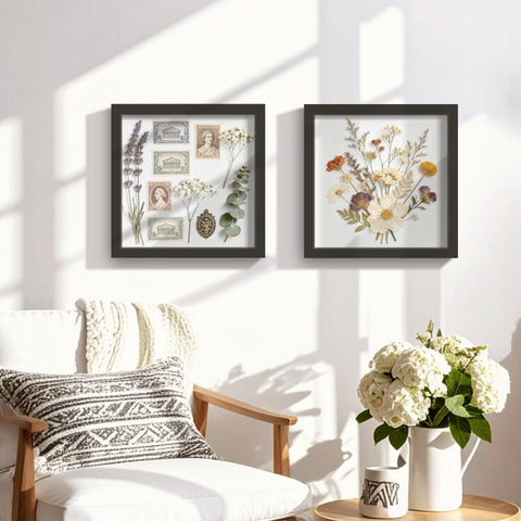 Picrit Shadow Box Frame 12x12 ready for DIY memories and keepsakes.